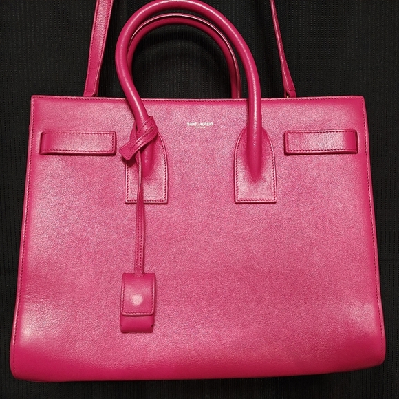 Saint Laurent Calfskin Small Sac De Jour Lipstick Pink - Picture 2 of 16